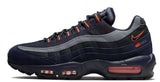 Air Max 95 logo navy orange