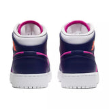 Jordan 1 Mid 'Fire Pink Barely Grape'