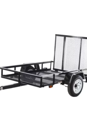Carry-On Trailer 4′ x 7′ Mesh Floor Utility Trailer with CURT 2-5/16″ A-Frame Coupler