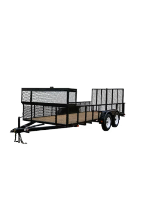 Carry-On Trailer 6-ft x 16-ft Treated Lumber Utility Trailer with Ramp Gate