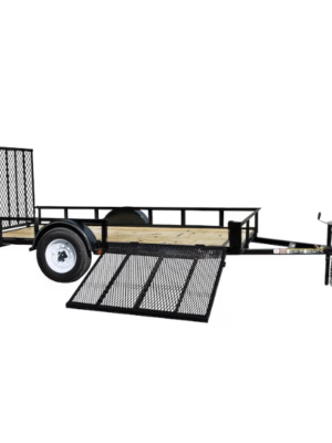 Carry-On Trailer 6-ft x 12-ft Treated Lumber Utility Trailer with Ramp Gate