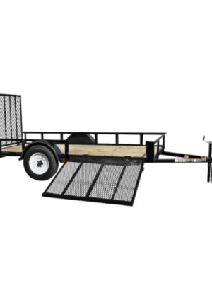 Carry-On Trailer 6-ft x 12-ft Treated Lumber Utility Trailer with Ramp Gate