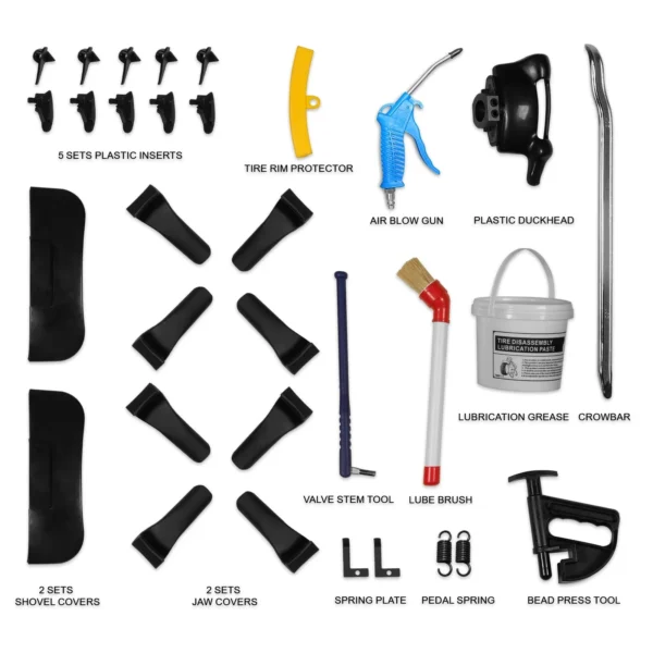 1.5 HP Swing Arm combo Tire Changer Wheel Changer 24″ Rim Capacity, Combo Wheel Balancer