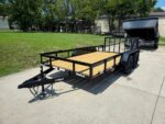 6’4″ x 14 Utility Trailer Powder Coated Dovetail (2) 3500 Axles 7k GVWR