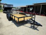 6’4″ x 14 Utility Trailer Powder Coated Dovetail (2) 3500 Axles 7k GVWR