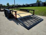 6’4″ x 14 Utility Trailer Powder Coated Dovetail (2) 3500 Axles 7k GVWR