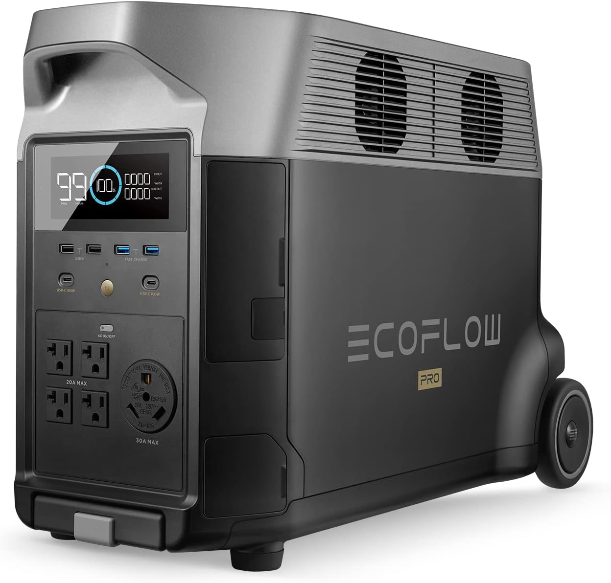 EF ECOFLOW DELTA Pro 3600Wh Portable Power Station – 3600W LiFePO4