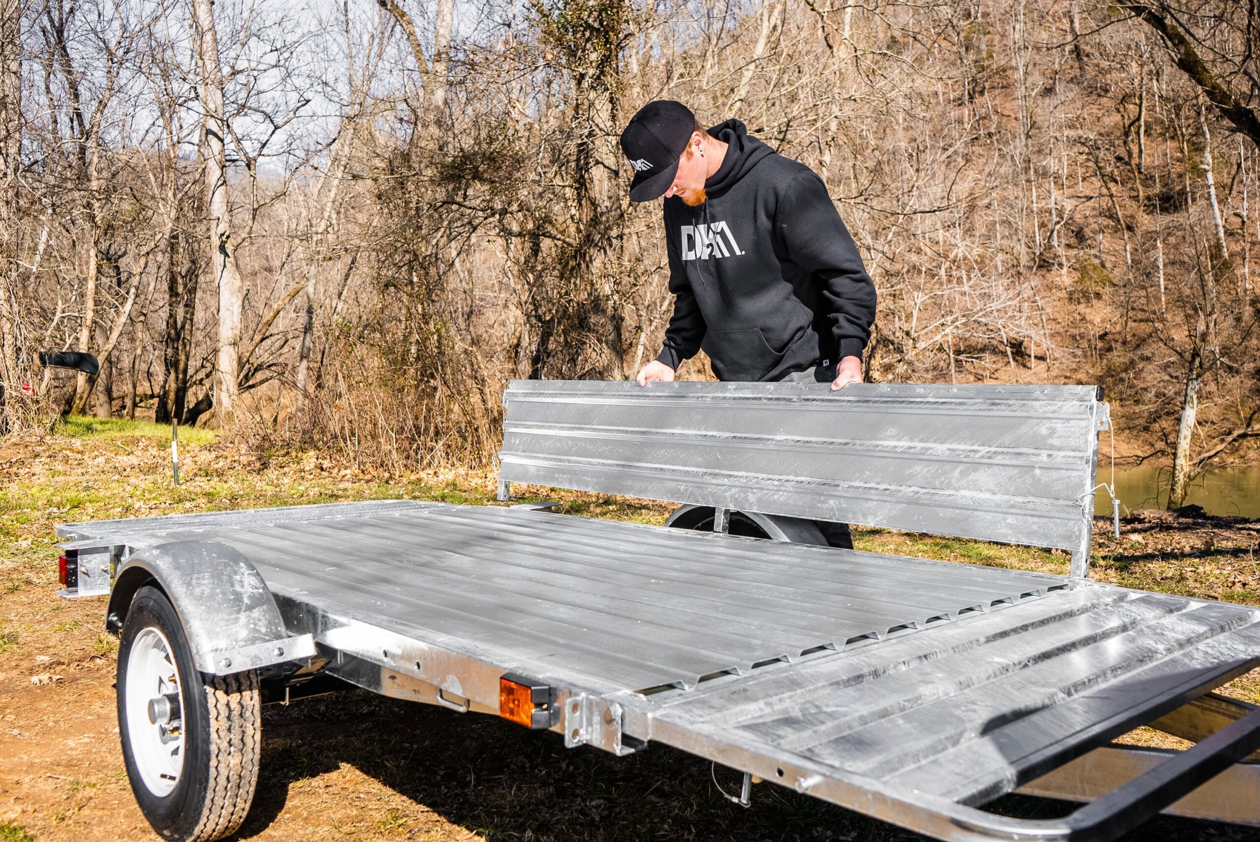 DK2 4.5-ft x 7.5-ft Steel Utility Trailer ( 1295-lb Capacity ) 2491712