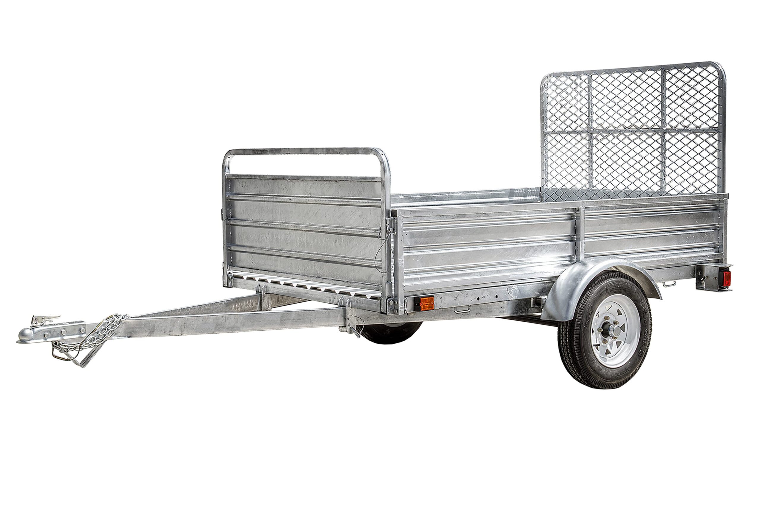 DK2 5-ft x 7-ft Steel Utility Trailer with Ramp Gate ( 1639-lb Capacity ) 2491713