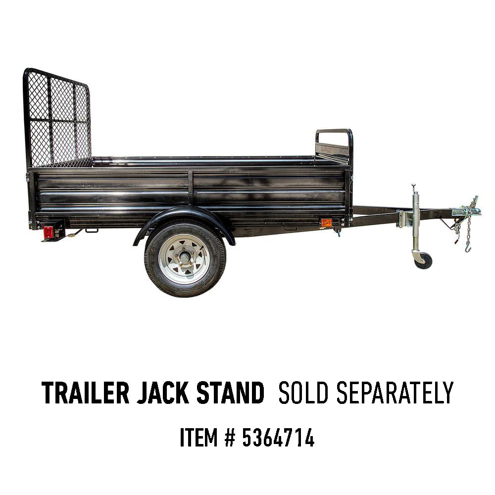 DK2 5-ft x 7-ft Steel Utility Trailer with Ramp Gate ( 1639-lb Capacity ) 2491711