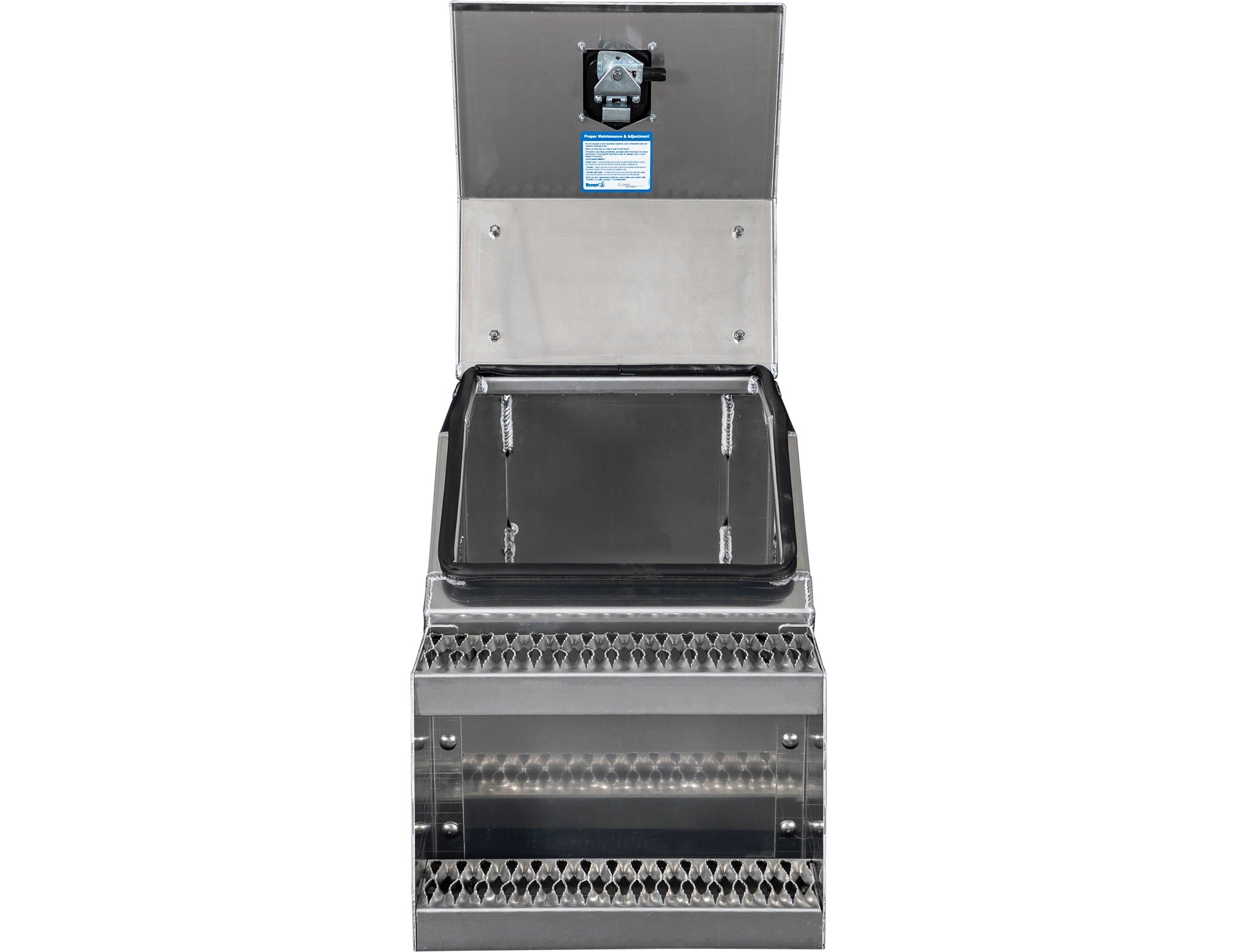 Buyers Products 28-in x 24-in x 18-in Smooth Aluminum Step Box Truck Tool Box 1705281