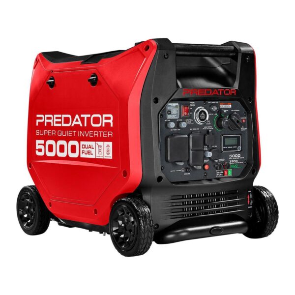 Predator 5000W Dual Fuel Inverter Generator Remote Start
