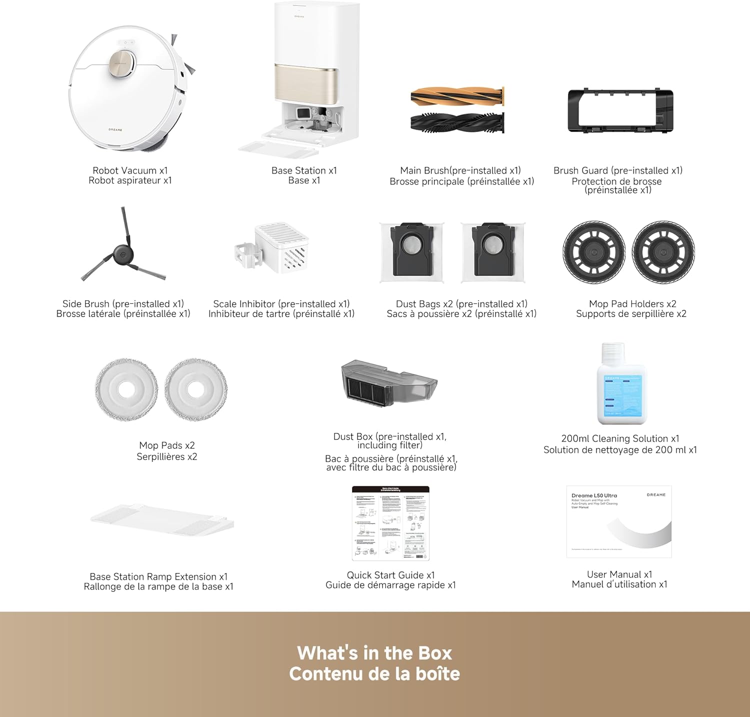 DREAME L50 Ultra Robot Vacuum & Mop, 19,500Pa, Auto-Empty