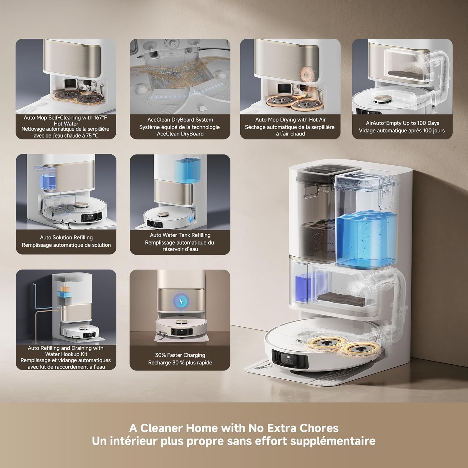 DREAME L50 Ultra Robot Vacuum & Mop, 19,500Pa, Auto-Empty