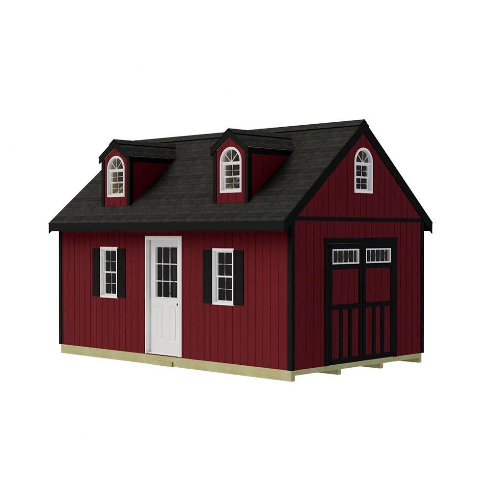 Best barns Hampton 12×24 Wood Storage Shed Kit Installation Included Shoesocean