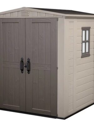 Factor 6 x 6 FT Strong Storage Shed Made Of Extremely Durable Resin And Reinforced with Steel