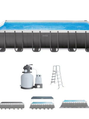Intex 24′ x 12′ x 52″ Rectangular 26363EH Ultra XTR Frame Swimming Pool Pump
