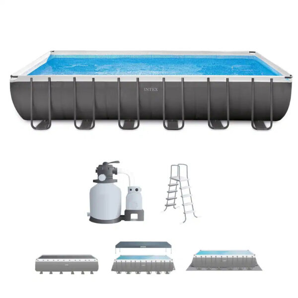 Intex 24′ x 12′ x 52″ Rectangular 26363EH Ultra XTR Frame Swimming Pool Pump