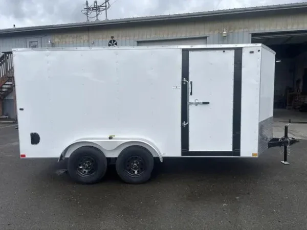 7×14 Enclosed Cargo Trailer – Heavy-Duty Utility Hauler for Equipment & Transport 1