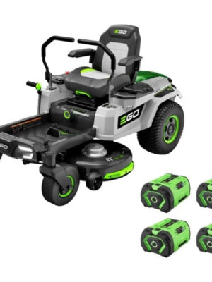 EGO Power ZT4204L 42-Inch 56-Volt Lithium-ion Cordless Z6 Zero Turn Riding Mower with (4) 10.0Ah Batteries and Charger Included