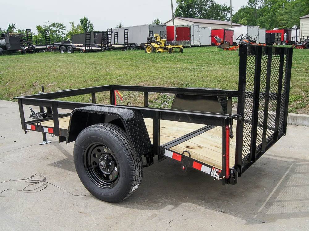 5x8 Powder Coated Dovetail Utility Trailer Single 3,500lb Axle