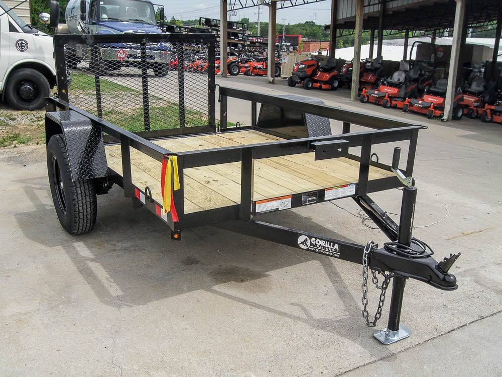 5x8 Powder Coated Dovetail Utility Trailer Single 3,500lb Axle