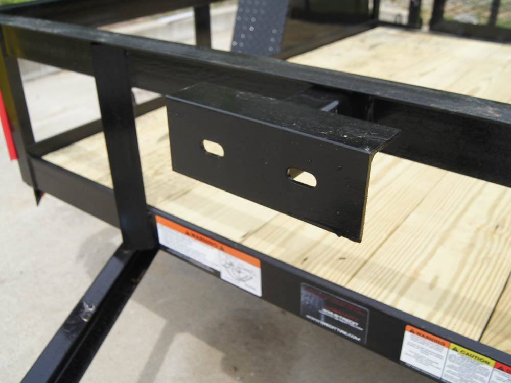 5x8 Powder Coated Dovetail Utility Trailer Single 3,500lb Axle