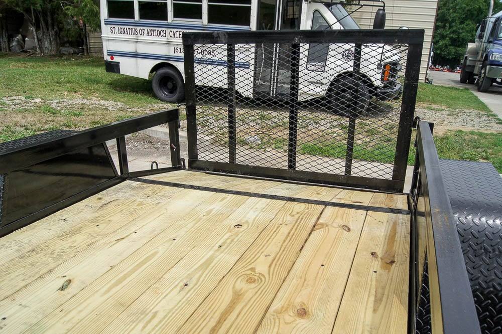 5x8 Powder Coated Dovetail Utility Trailer Single 3,500lb Axle