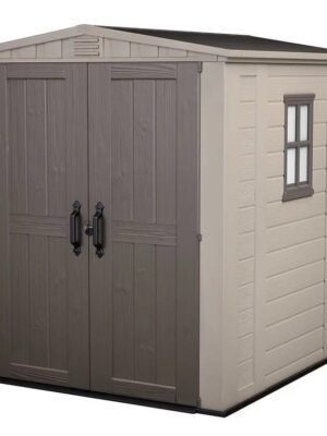 Factor 6 x 6 FT Strong Storage Shed Made Of Extremely Durable Resin And Reinforced with Steel