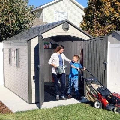 Lifetime 8 ft. x 10 ft. Outdoor Storage Shed – 60056