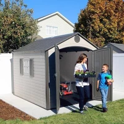 Lifetime 8 ft. x 10 ft. Outdoor Storage Shed – 60056