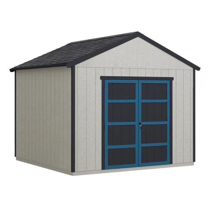 Rookwood 10 ft. W x 8 ft. D Solid + Manufactured Wood Storage Shed with Floor