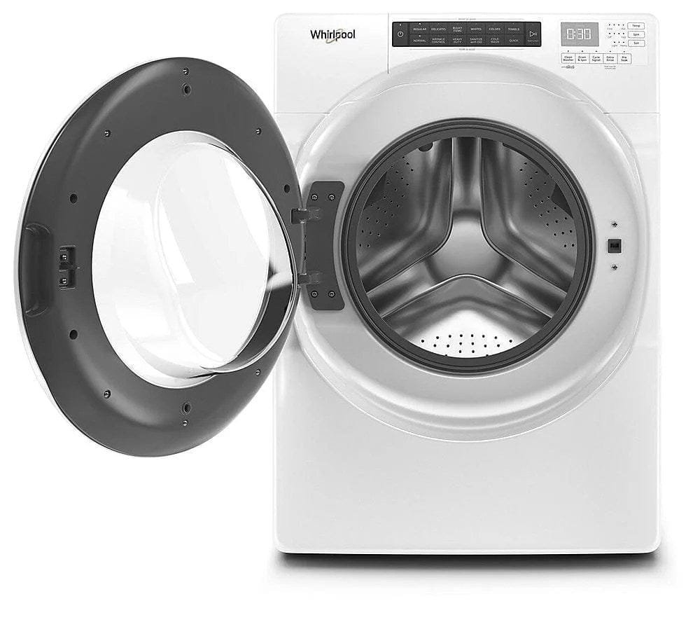 Whirlpool – 4.3 Cu. Ft. High Efficiency Stackable Front Load Washer with 35 Cycle Options – White