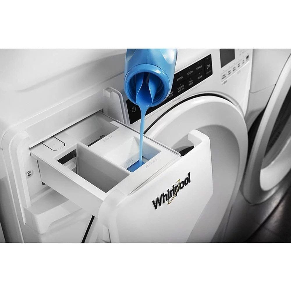 Whirlpool – 4.3 Cu. Ft. High Efficiency Stackable Front Load Washer with 35 Cycle Options – White
