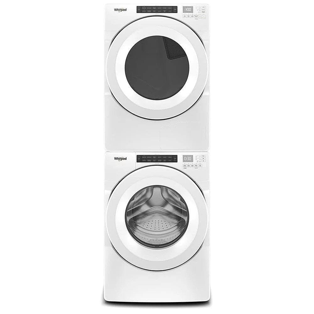 Whirlpool – 4.3 Cu. Ft. High Efficiency Stackable Front Load Washer with 35 Cycle Options – White