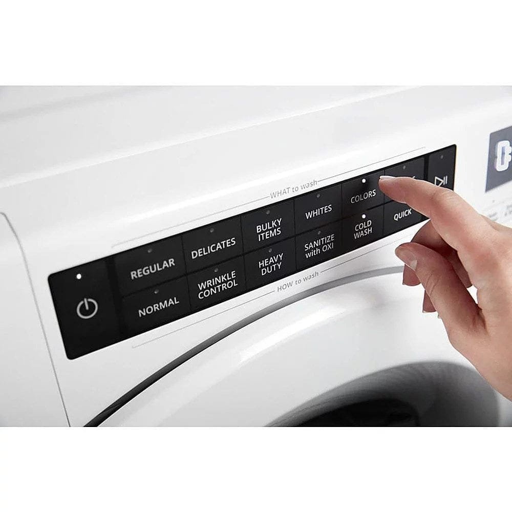 Whirlpool – 4.3 Cu. Ft. High Efficiency Stackable Front Load Washer with 35 Cycle Options – White