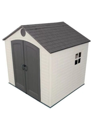 8 ft. W x 7 ft. 4 in. D Plastic Storage Shed