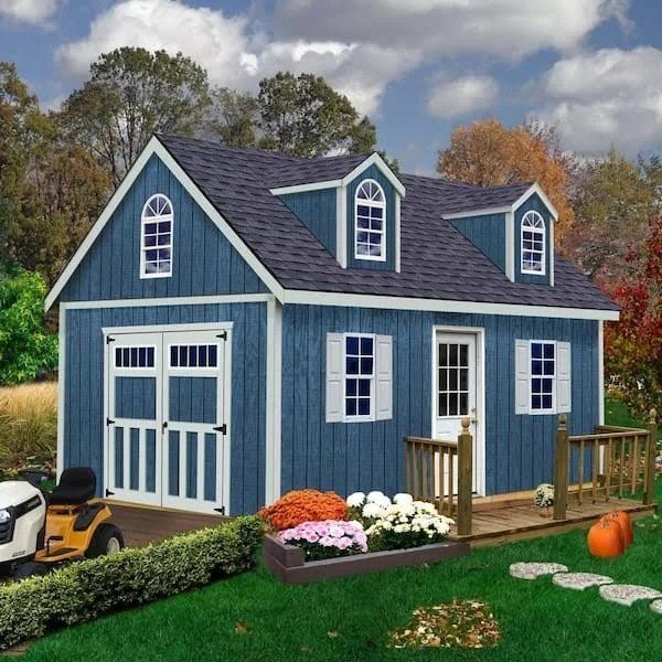 Best barns Hampton 12×24 Wood Storage Shed Kit Installation Included Shoesocean