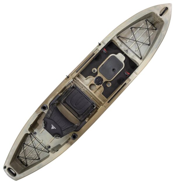 Ascend 12T Sit-On-Top Fishing Kayak – 12 ft Stable Recreational Kayak Shoesocean