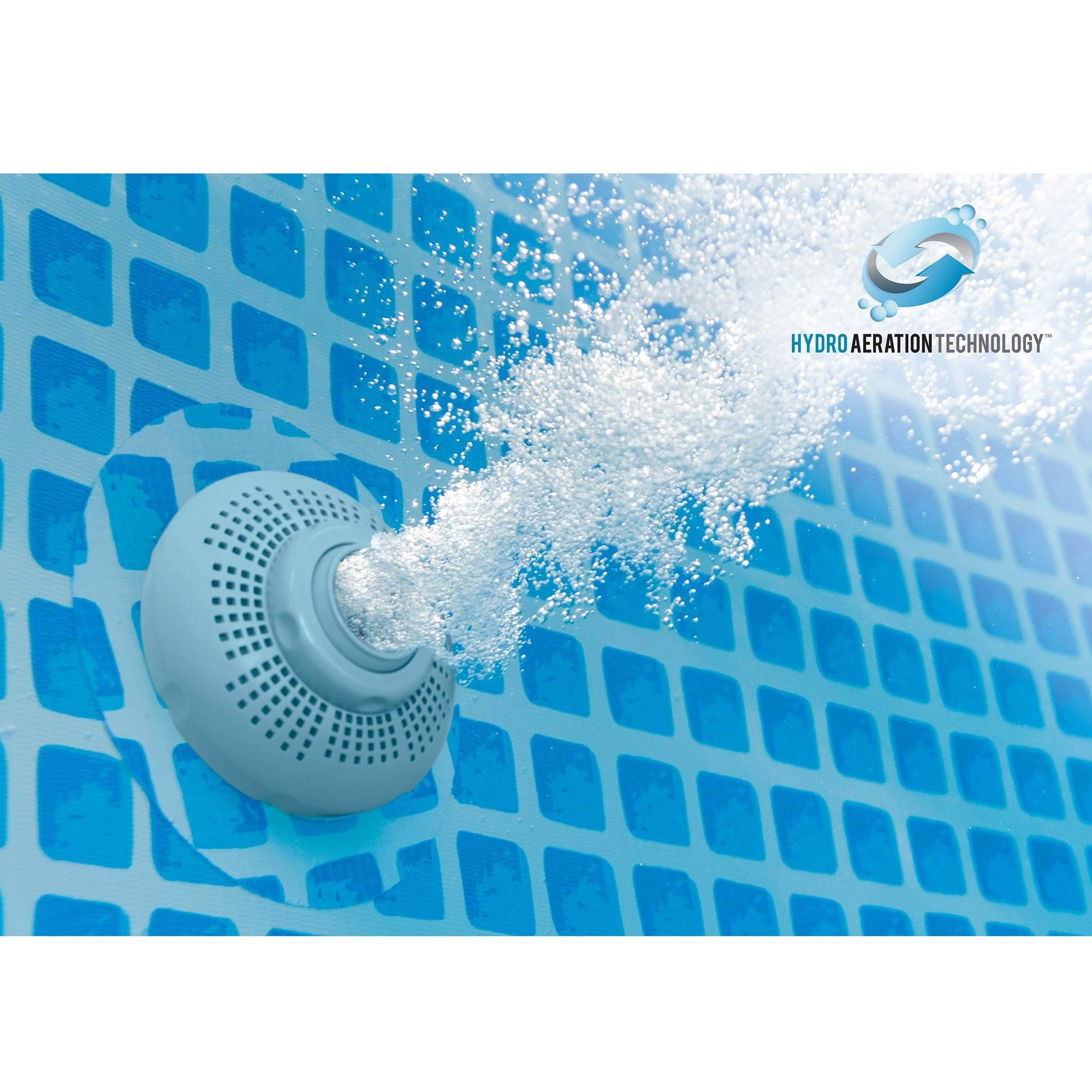 Intex 24ft x 12ft x 52in Ultra XTR Frame Rectangular Swimming Pool Set with Sand Filter Pump, Ladder, Ground Cloth, Cover and Robot Vacuum