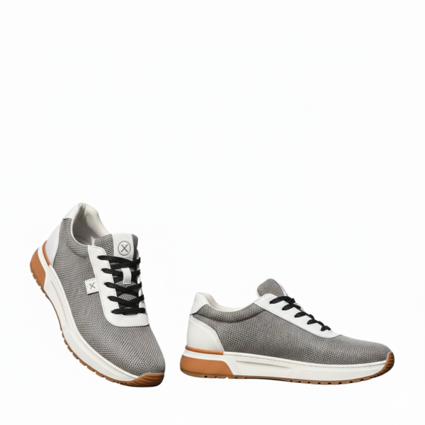 Men Casual Sneakers Urban Grey And White Edition