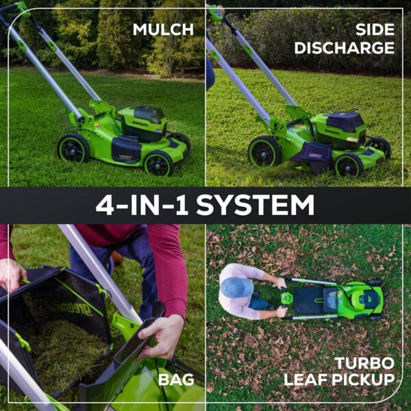 Greenworks 60V 21″ Self Propelled Lawn Mower with (1) 8.0 Ah Battery & Rapid Charger 2546402
