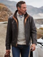 Romano Black Leather Jacket