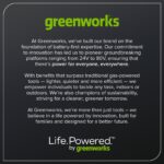 Greenworks 60V 21″ Self Propelled Lawn Mower with (1) 8.0 Ah Battery & Rapid Charger 2546402