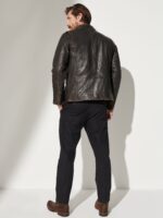 Retro Leather Moto Jacket