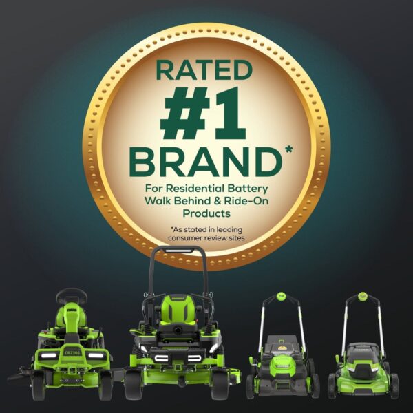 Greenworks 60V 21″ Self Propelled Lawn Mower with (1) 8.0 Ah Battery & Rapid Charger 2546402