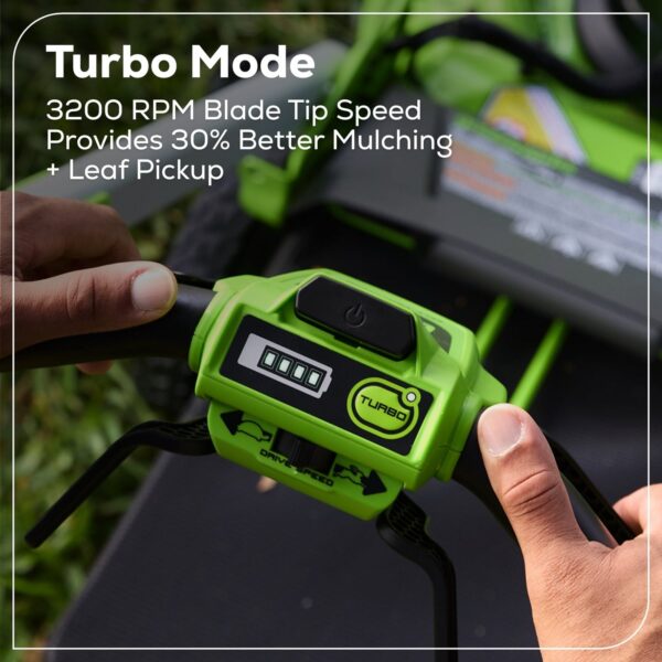 Greenworks 60V 21″ Self Propelled Lawn Mower with (1) 8.0 Ah Battery & Rapid Charger 2546402