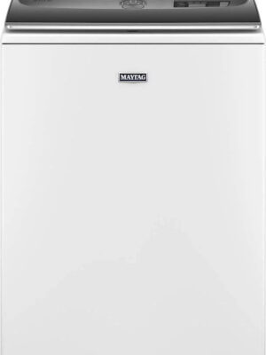 Maytag 5.3 Cu. Ft. High Efficiency Smart Top Load Washer with Extra Power Button – White 1