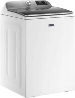 Maytag 5.3 Cu. Ft. High Efficiency Smart Top Load Washer with Extra Power Button – White 1