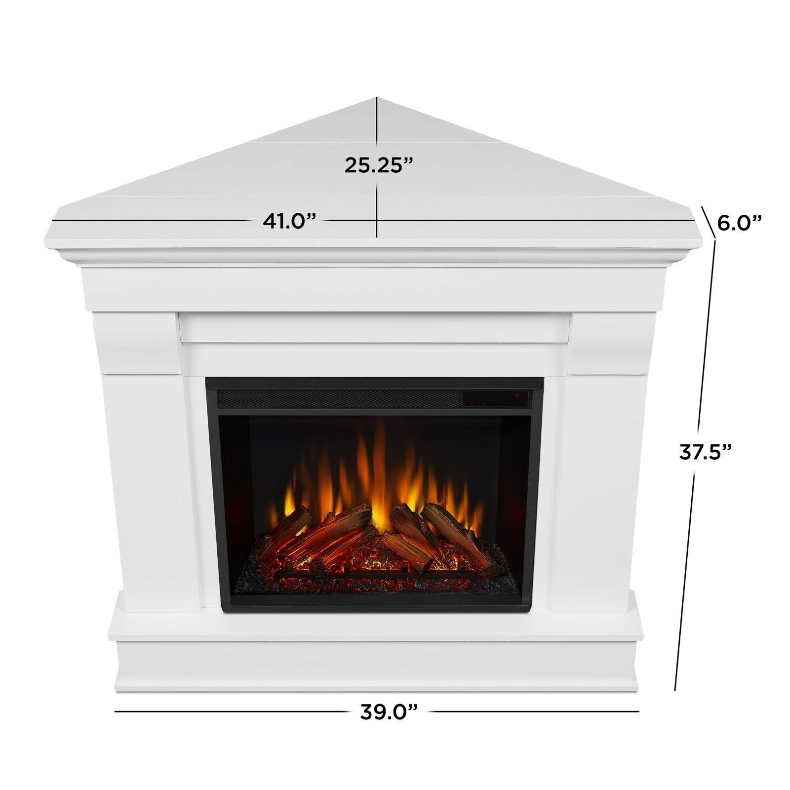Real Flame Chateau Corner Electric Fireplace